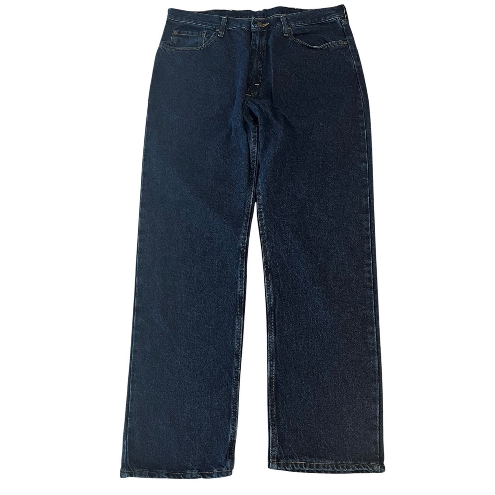 NWT Wrangler Five Star Premium Jeans Mens 38x32 Regular Fit Dark Wash - Picture 2 of 11